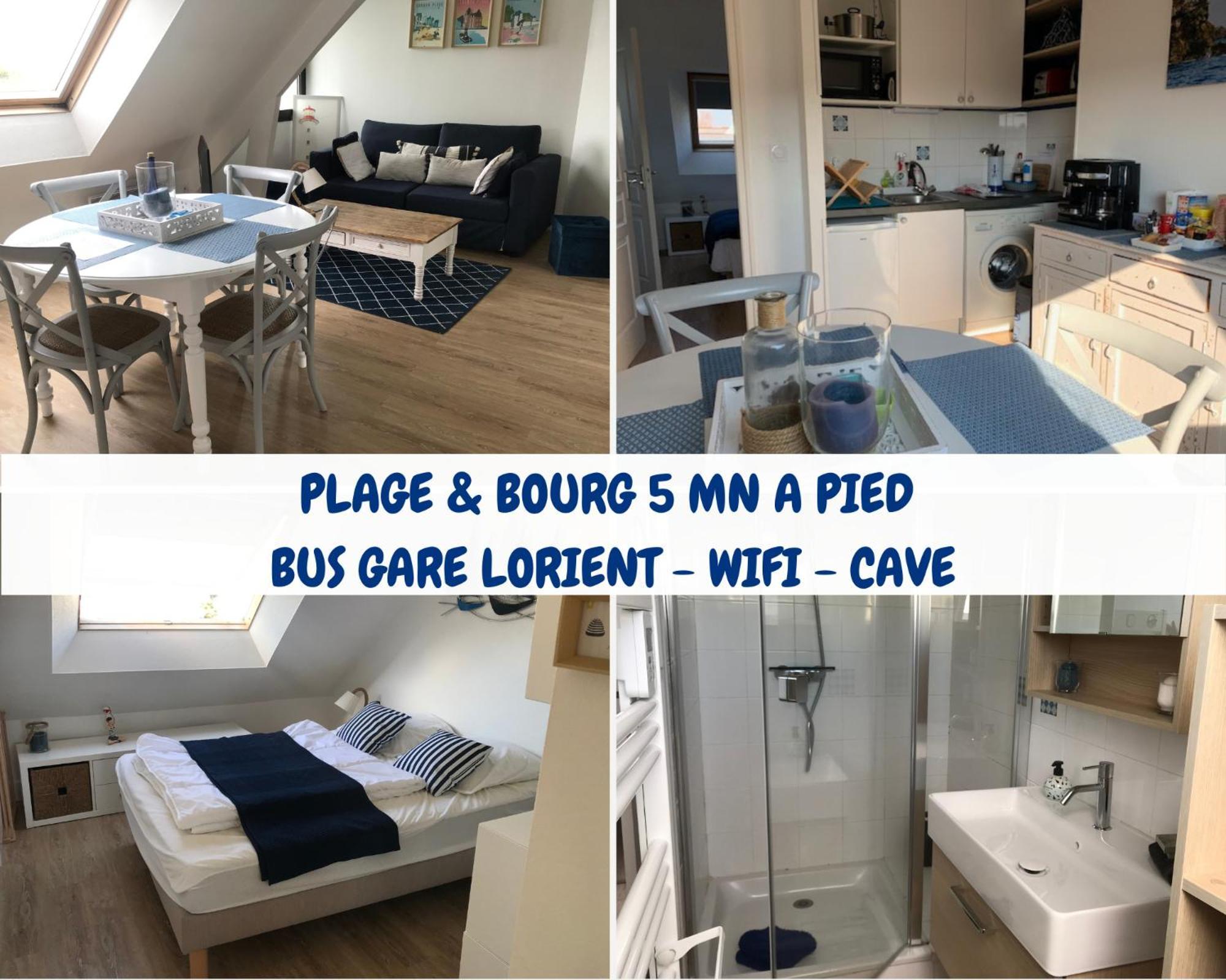 Tout A Pied ! T2 25M2 - Parking Prive - Wifi Appartement Larmor-Plage Buitenkant foto